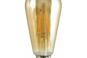 Produktbild von Vintage LED Bulbs Filament Pear Shaped E27 Lightbulb Lamp Amber A+ – Pack of 5