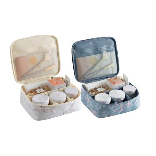 Bild von Travel Luggage Organiser Bag: White Flamingo