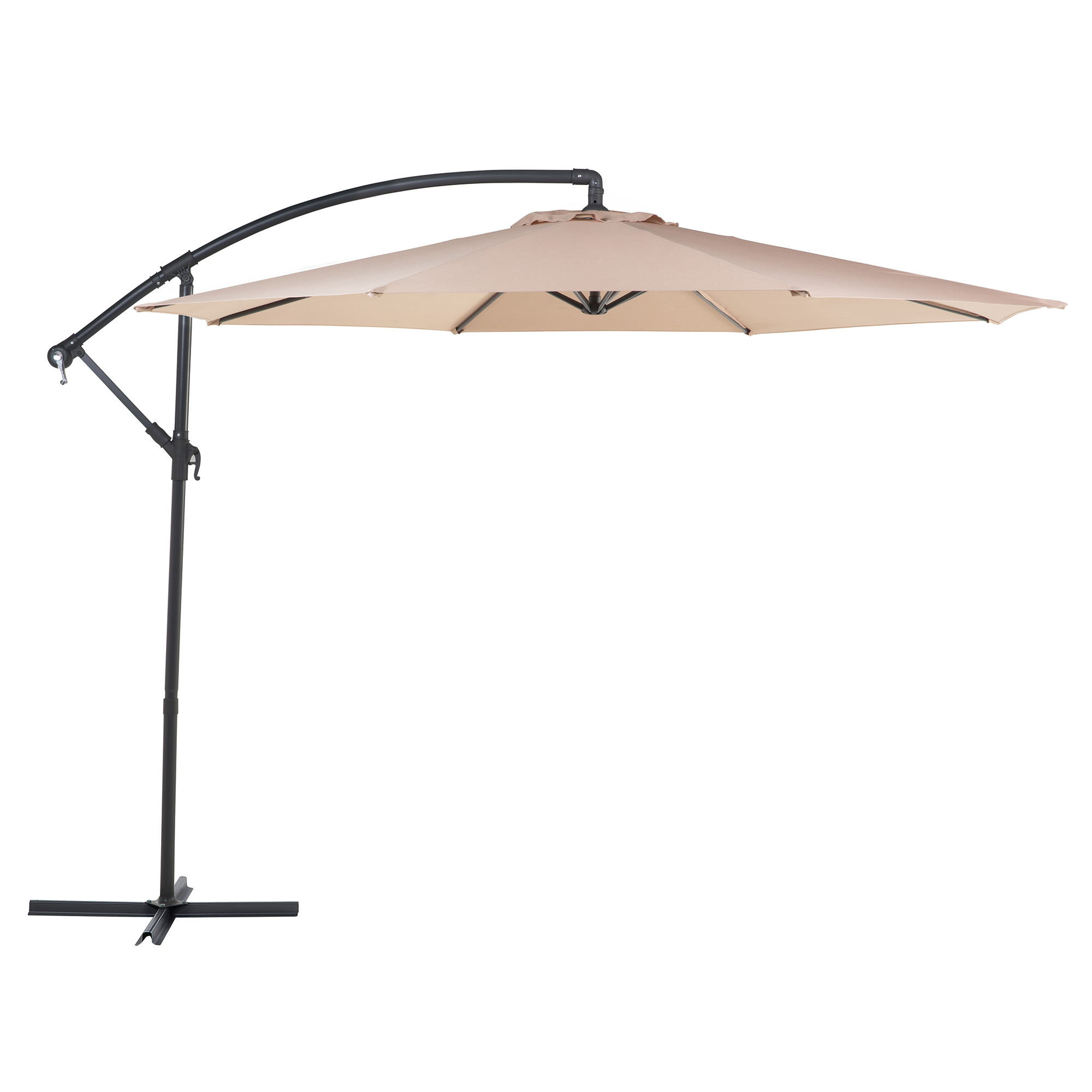 Produktbild von Beliani Garden Sun Parasol Sand Beige Fabric Steel 300 cm Weather Resistant
