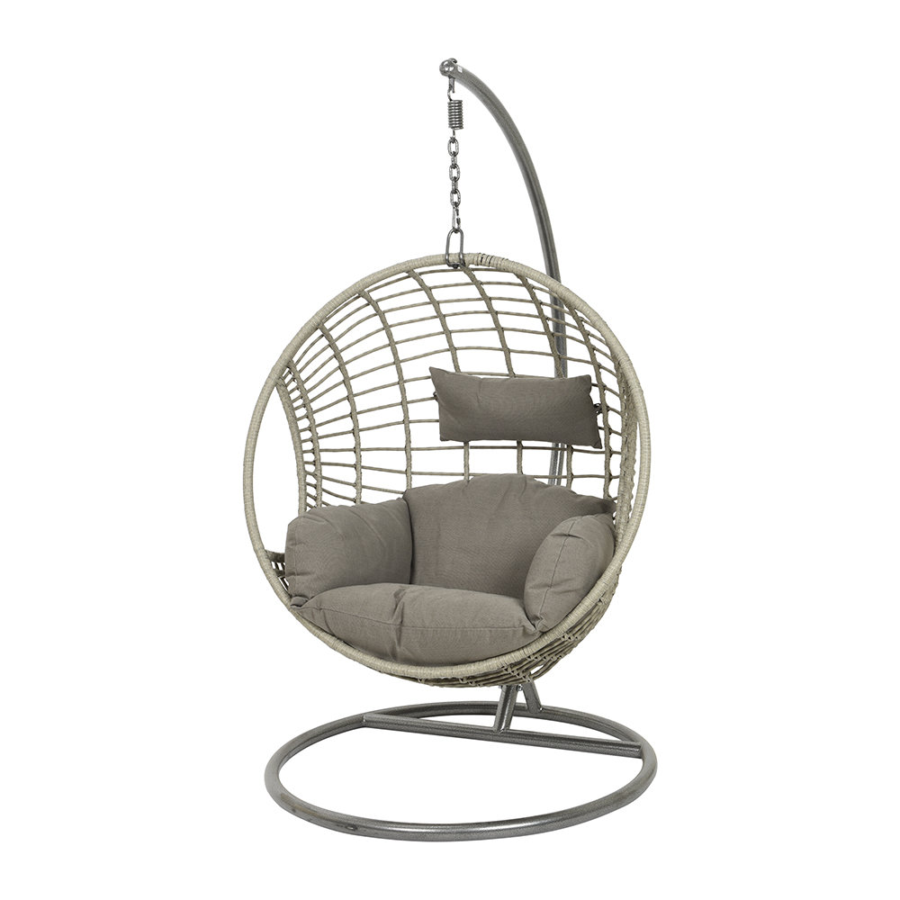 Produktbild von AMARA Outdoors – Circle Wicker Hanging Chair – Grey