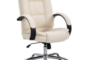 Produktbild von High Back Executive Office Chair Swivel PU Leather Ergonomic Chair, with Padded Arm, Adjustable