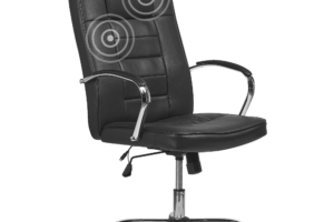 Produktbild von Beliani Massage Office Chair Black Faux Leather Heated 4 Modes 360 Swivel Home Office Desk Chair