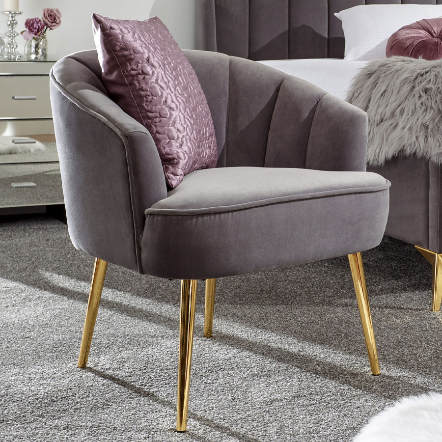 Produktbild von Accent Chairs Haikou Chair   Grey   Self Assembly
