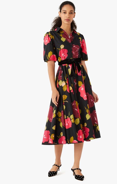 Produktbild von Kate Spade Just Rosy Hostess Kleid – Black – Kate Spade Dresses