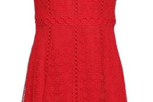 Produktbild von MICHAEL Michael Kors Guipure Lace Mini Dress – Red