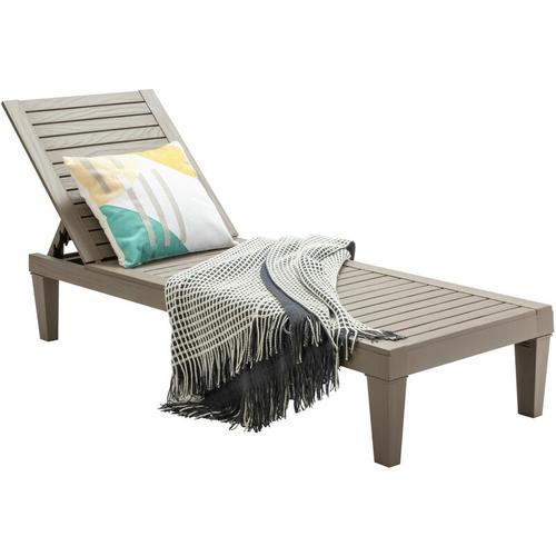 Produktbild von Costway – Outdoor Chaise Lounge Chair Patio 5 Reclining Positions Lounger Adjustable