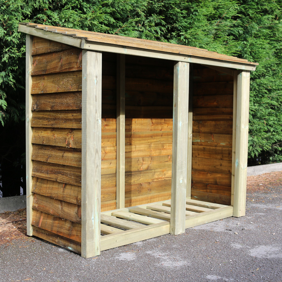 Produktbild von Timber Garden Furniture Timber Heavy Duty Log Store 4ft x 5ft