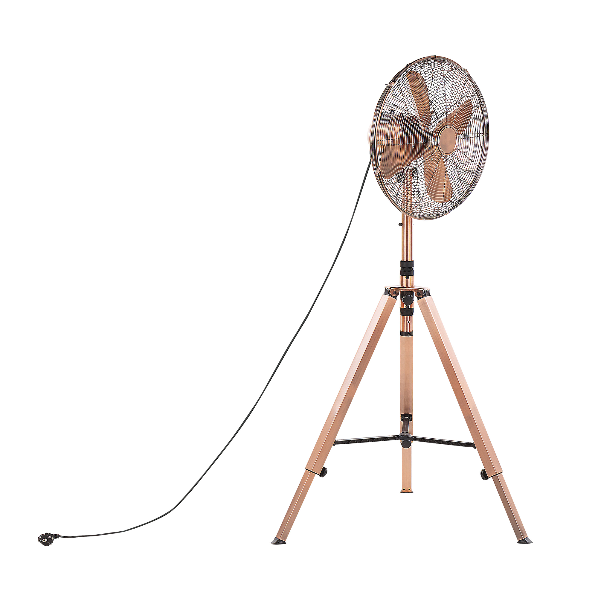 Produktbild von Beliani Standing Fan Copper Metal Height Adjustable Modern Design Various Speeds Oscillating Living Room Ventilator
