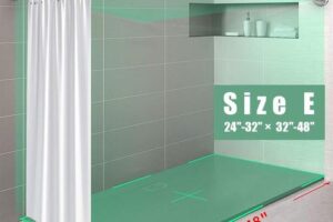 Produktbild von Mohoo – Curved Shower Curtain Rod Stainless Steel Adjustable Home Bathroom Bars Rail Rod (Size E)