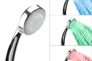 Produktbild von Beliani Shower Head Silver Synthetic LED Light Temperature Indicator Modern