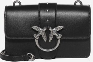 Produktbild von Pinko Love Mini Icon Simply Leather Bag – Black – Pinko Shoulder Bags