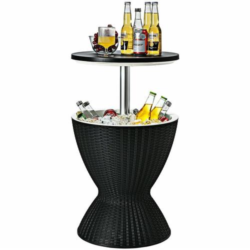 Produktbild von 30L Patio Ice Cooler All-weather Cool Bar Table w/ Extendable Tabletop Party