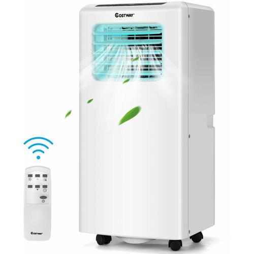 Produktbild von Costway – Portable Air Conditioner, 24hr Timer & 2 Speeds Setting, 9000 BTU Mobile Cooler, Fan and