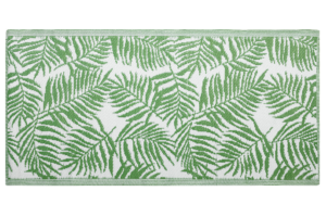 Produktbild von Beliani Outdoor Rug Dark Green PP 90×150 cm Reversible Palm Leaf Pattern