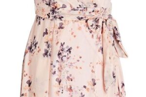 Produktbild von DKNY Wrap-effect Floral-print Crepon Dress – Pink – DKNY Dresses