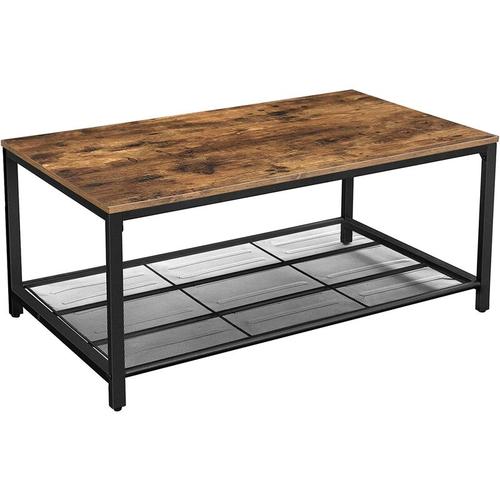 Bild von Songmics – Coffee Table, Living Room Table with Dense Mesh Shelf, Large Storage Space, Tea Table,