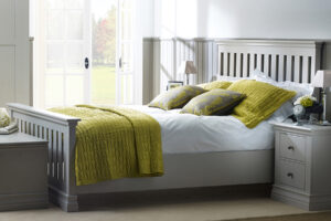 Produktbild von Clearance Astwood Cotton Grey Imperial  King Size Bed High Footend   Clearance
