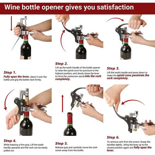 Bild von Bearsu – Wine Bottle Opener Corkscrew Set-[2020 Upgraded] Wine Opener Kit With Foil Cutter,Wine