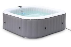 Produktbild von Alice’s Garden – Square inflatable hot tub MSpa – fjord 6 grey – Ø185cm square spa 6-person, pvc,
