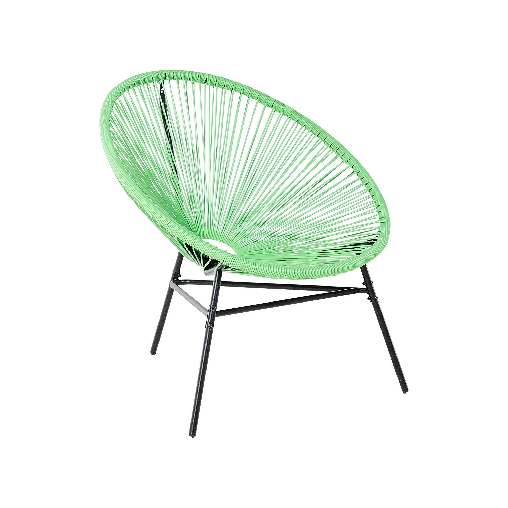 Produktbild von Beliani Garden Chair Green PE Rattan Papasan Modern