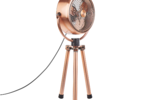 Produktbild von Beliani Table Fan Copper Metal Synthetic Material Height Adjustable Moving Head Modern Design Ventilator