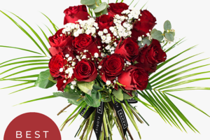 Bild von Haute Florist 12 Red Roses – Anniversary Flowers – Anniversary Bouquets – Luxury Red Roses – Red Roses Bouquet