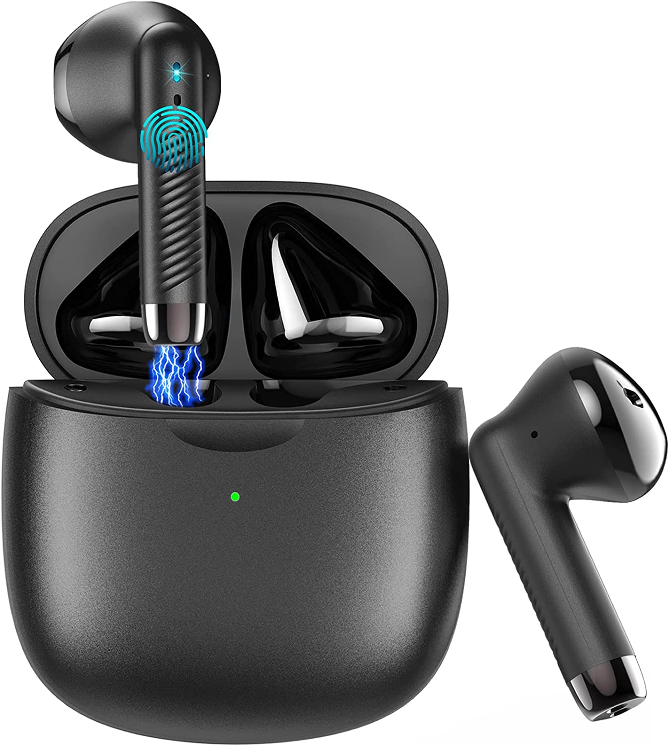 Bild von Wireless Earbuds, Bluetooth 5.3 Headphones HI-FI Stereo, Wireless Earphones 32H Playtime Type-C Charging, In Ear Headphones with CVC 8.0 Noise Reduction, IP6 Waterproof, Touch Control, Tiny Size