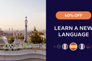 Produktbild von Learn a new language this summer and save 40%