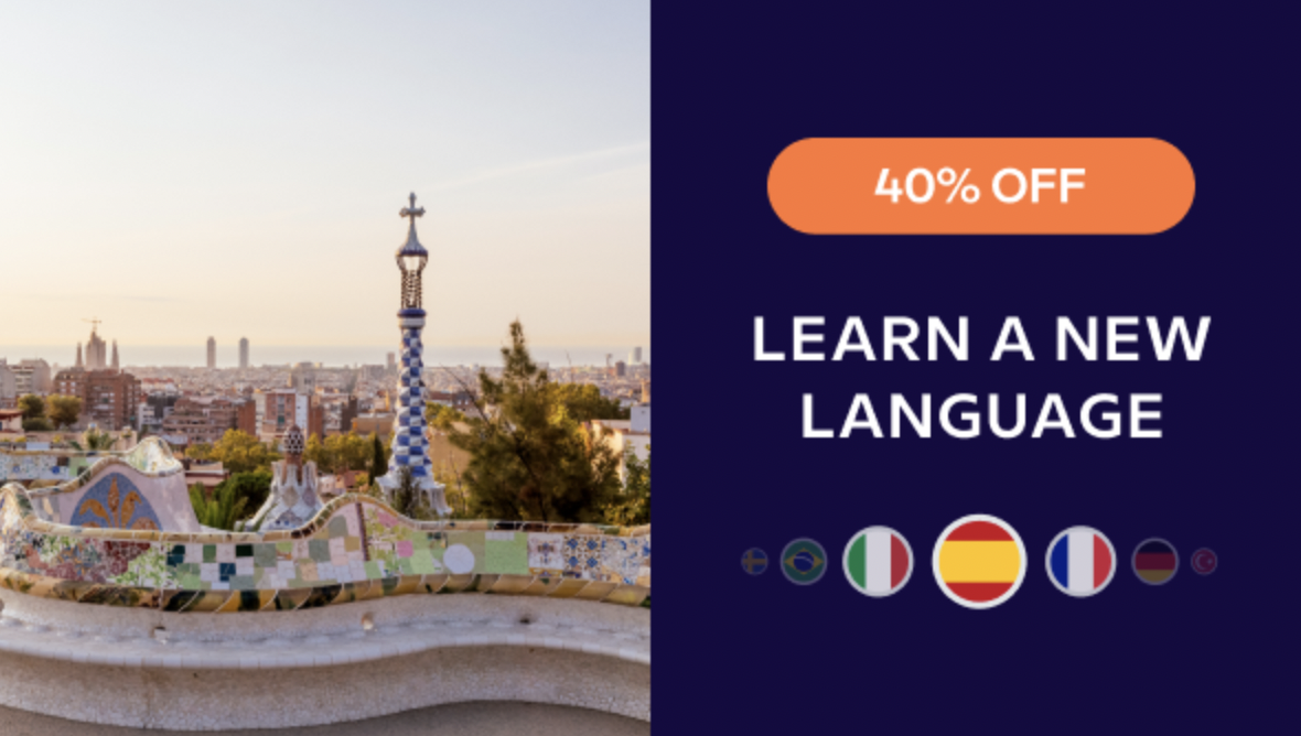 Produktbild von Learn a new language this summer and save 40%