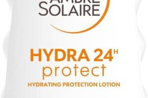 Produktbild von Garnier Ambre Solaire Hydra 24 Hour Protect Hydrating Protection Lotion SPF50, High Sun protection Factor 50, Water Resistant Sunscreen, with Shea Butter, UVA & UVB Protection, 200ml