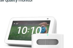 Produktbild von Amazon Smart Air Quality Monitor with Echo Show 5 (2nd generation, 2021 release) – Glacier White