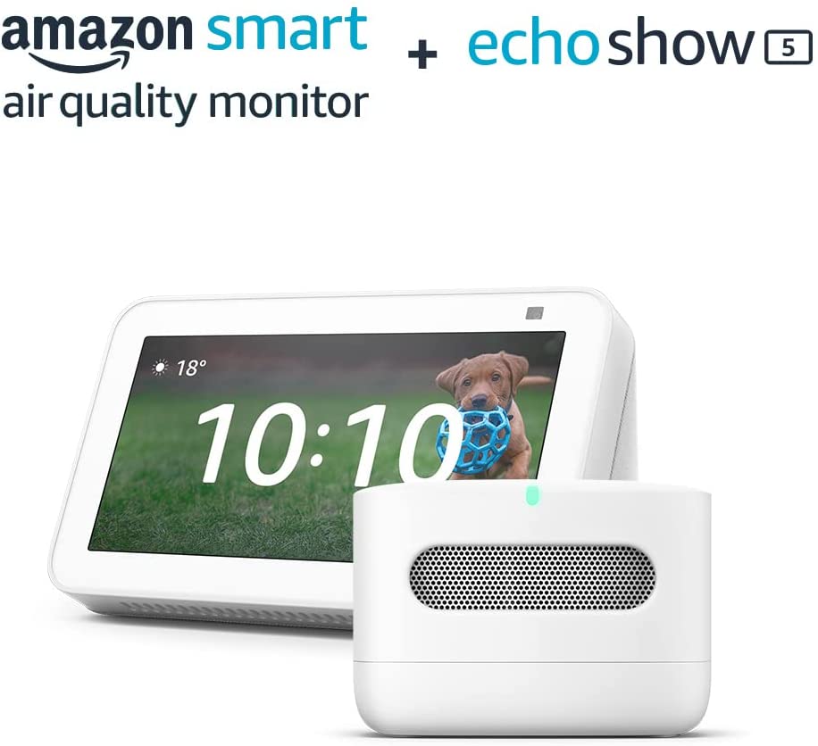 Bild von Amazon Smart Air Quality Monitor with Echo Show 5 (2nd generation, 2021 release) – Glacier White