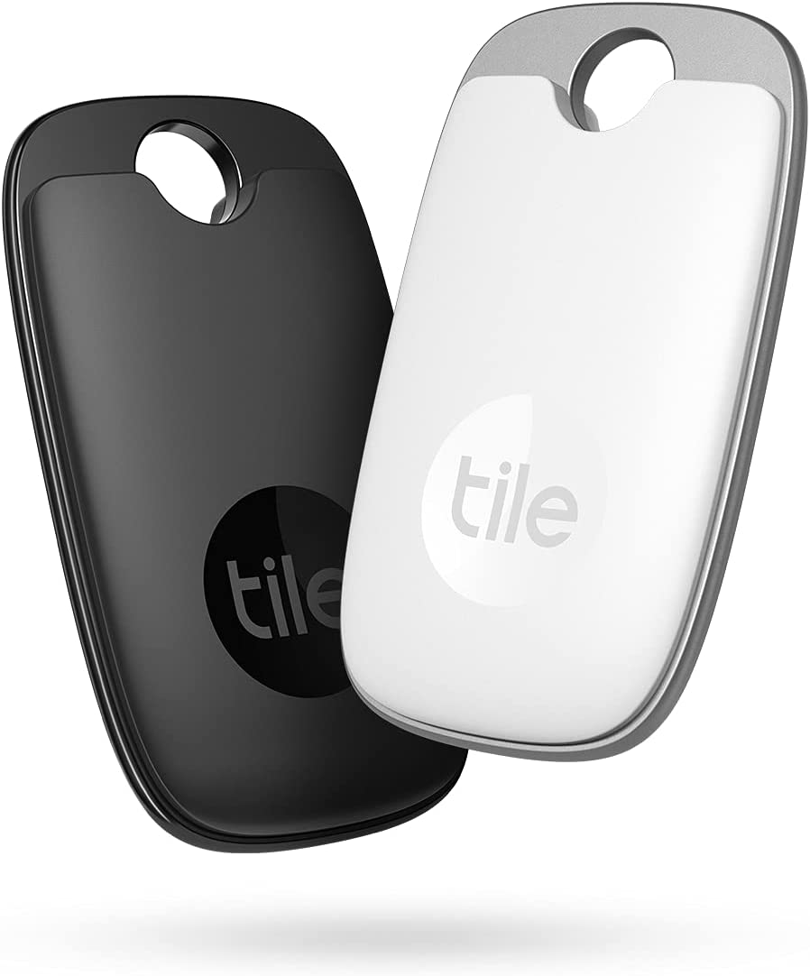 Bild von Tile Pro (2022) Bluetooth Item Finder, Pack of 2, 120 m finding range, works with Alexa and Google Smart Home, iOS and Android Compatible, Find your Keys, Remotes and More, Black/White