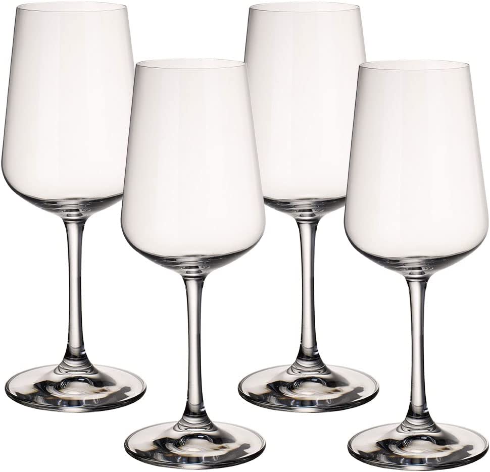 Bild von Villeroy & Boch Ovid White Wine, Set of 4, 380 ml measured brimful, Crystal Glass, Clear