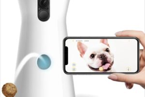 Produktbild von Furbo Dog Camera: Full HD Wifi Pet Camera with 2-Way-Audio, Treat Tossing, Night Vision and Barking Alerts, Designed for Dogs, Works with Amazon Alexa (As Seen On Paul O’Grady – For the Love of Dogs)