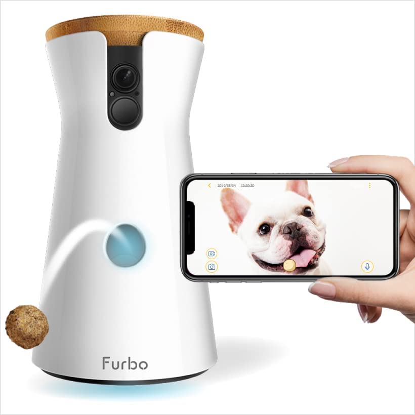 Bild von Furbo Dog Camera: Full HD Wifi Pet Camera with 2-Way-Audio, Treat Tossing, Night Vision and Barking Alerts, Designed for Dogs, Works with Amazon Alexa (As Seen On Paul O’Grady – For the Love of Dogs)