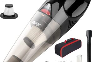 Produktbild von DOFLY Handheld Vacuum Cordless, 8500PA Super Suction Hand Vacuum Cleaner, Rechargeable Hand Vac with LED Light, Lightweight Wet Dry Vacuum for Home/Pet/Car Black&Red