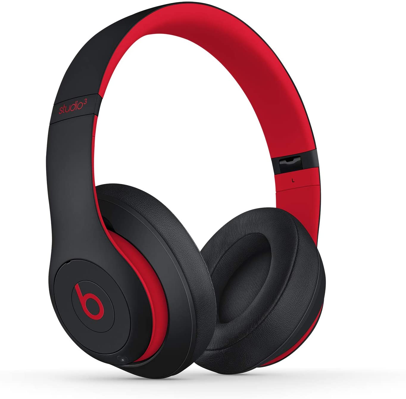 Bild von Beats Studio3 Wireless Noise Cancelling Over-Ear Headphones – Apple W1 Headphone Chip, Class 1 Bluetooth, Active Noise Cancelling, 22 Hours Of Listening Time – Defiant Black-Red