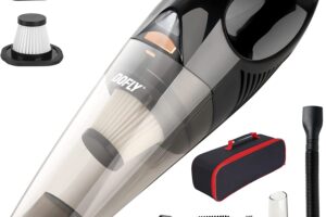 Produktbild von DOFLY Handheld Vacuum Cordless, 8500PA Super Suction Hand Vacuum Cleaner, Rechargeable Hand Vac with LED Light, Lightweight Wet Dry Vacuum for Home/Pet/Car Black&Golden