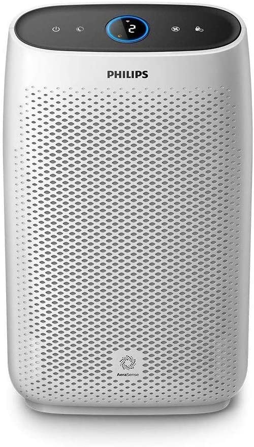 Bild von Philips Series 1000ai Connected Air Purifier with True HEPA Filter & Active Carbon Filters Removes 99.97% of Particles, White (AC1214/60)