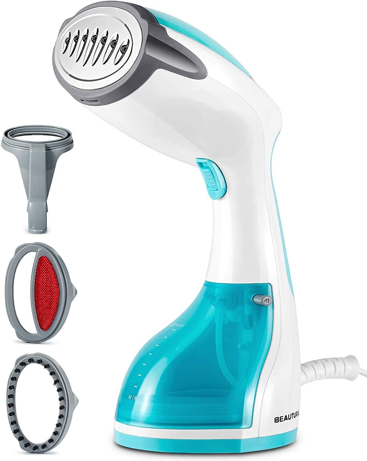 Bild von BEAUTURAL Steamer for Clothes, Portable Handheld Garment Fabric Wrinkles Remover, 30-Second Fast Heat-up, Auto-Off, Large Detachable Water Tank