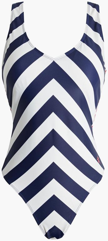 Produktbild von Perfect Moment Striped Swimsuit – Blue – Perfect Moment Beachwear