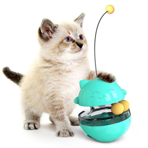 Bild von Cat Food Dispensing Ball Cat Tracks Treat Tumbler Ball Cat Feeder Circle Track with Moving Balls