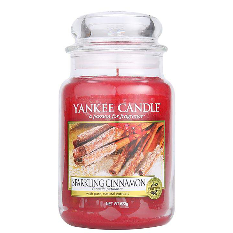 Bild von Yankee Candle – Original Jar Candles Large Sparkling Cinnamon 623g  for Men and Women