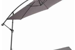 Bild von Cantilever Parasol 350cm with protective sleeve – garden parasol, overhanging parasol, banana