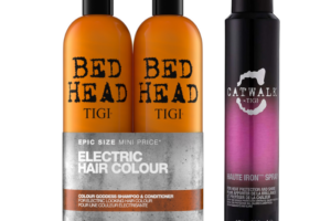 Bild von Tigi Bed Head Colour Goddess Duo & Catwalk Haute Iron Spray