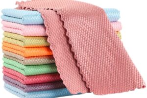 Produktbild von Microfibre Cloth, Cleaning Cloth of 10, Microfibre Cleaning Cloth 30*40 cm, Reusable Microfiber Dish Cleaning Cloths, for Glass, Car, Kitchen, Cleaning Cloths for Home