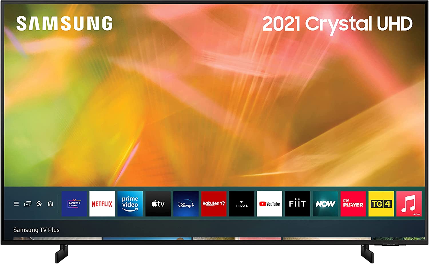 Produktbild von Samsung AU8000 55 Inch Smart TV (2021) – Crystal 4K AirSlim Smart TV with HDR10+, Built in Alexa, Dynamic Crystal Colour, Adaptive Sound, Motion Xcelerator, Samsung Q-Symphony Audio – UE55AU8000KXXU [Energy Class G]