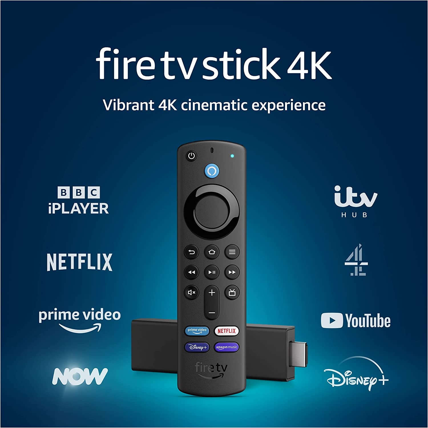 Produktbild von Fire TV Stick 4K with Alexa Voice Remote (includes TV controls)