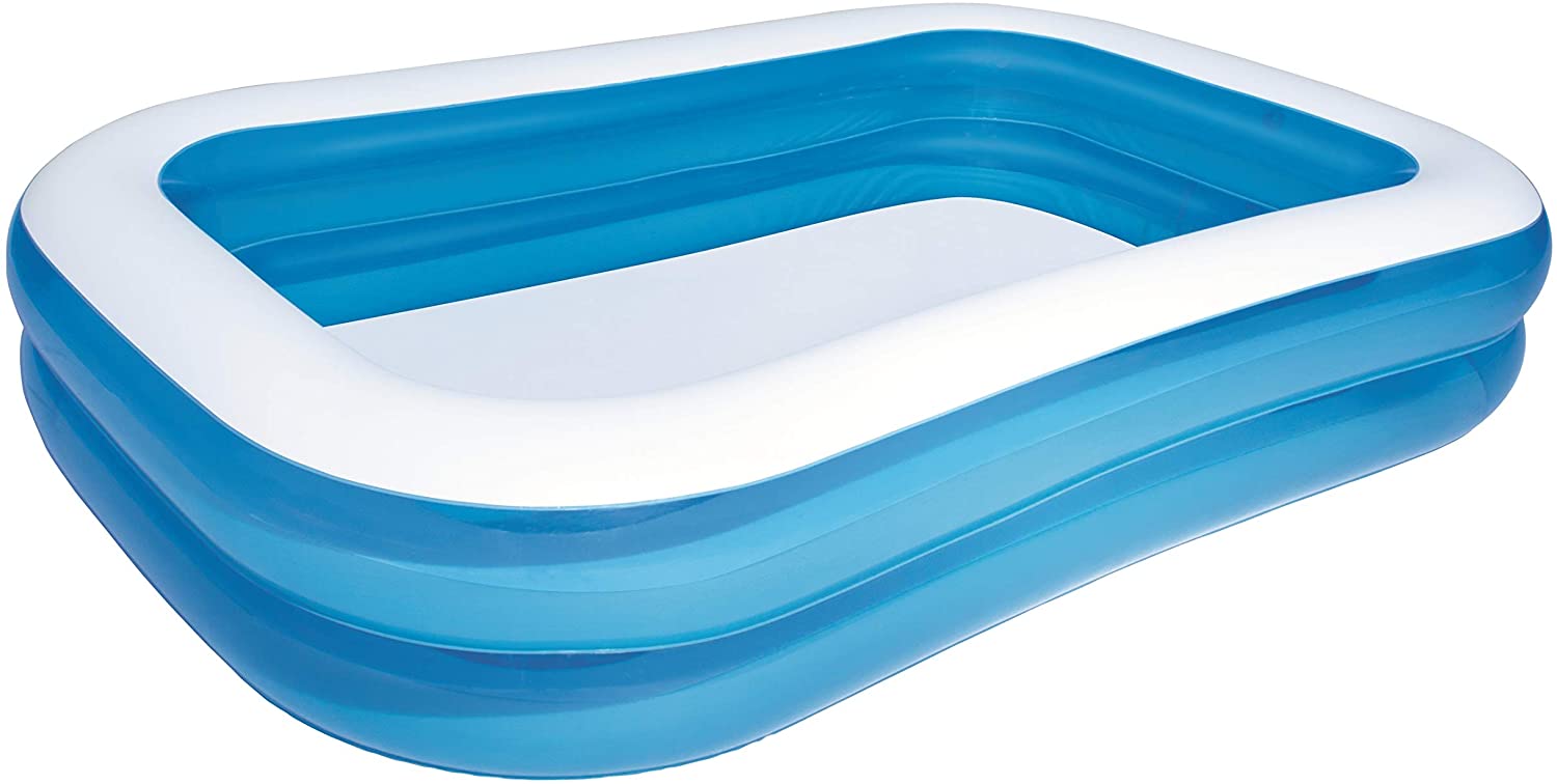 Bild von Bestway Family Pool, rectangular pool for children, easy to assemble, blue, 262 x 175 x 51 cm